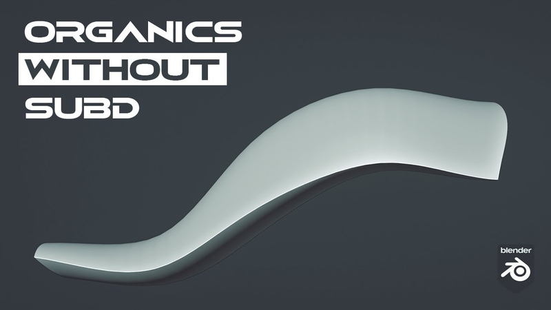 Curvy Shapes WITHOUT Subd ( Blender