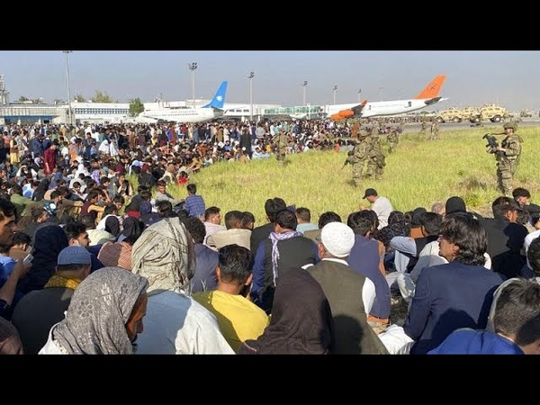 Civilians gather outside French Embassy as hope of Kabul exit