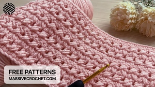VERY EASY & UNUSUAL Crochet Pattern for Beginners!  Crochet Stitch for Baby Blanket, Bag & Scarf