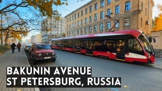 BAKUNIN AVENUE (Prospekt Bakunina) in St Petersburg, Russia