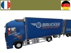 JLC combo Volvo BRUCKER truck + trailer