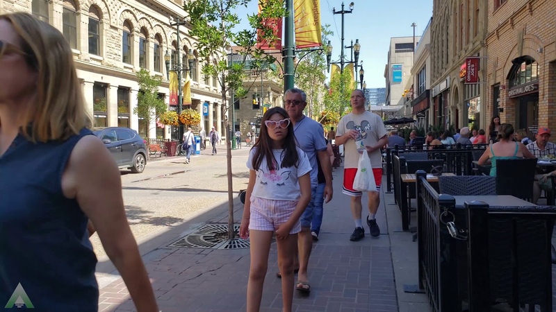 Walk Here: Calgary, Alberta Canada Summer 2019 in 4 K,