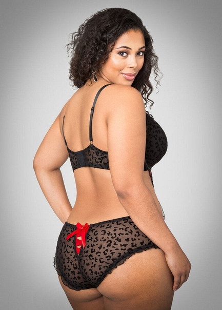 Curly lingerie shorts chubby