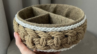 DURABLE AND VERY BEAUTIFUL ORGANIZER WITH TWO TYPES OF WEAVING WITH YOUR OWN HANDS!
