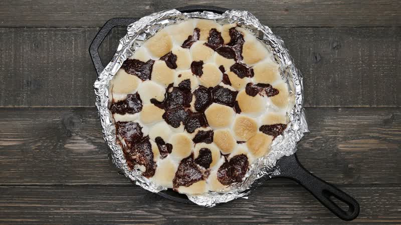 Skillet Brownie S mores