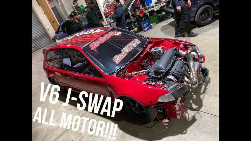 V6 J Series HONDA SWAP La Callaita Civic EG All Motor Dyno