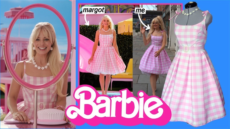 Making Barbies Perfect Day Dress (from Barbie the Movie