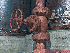 Valve 0.5m manual V rusty
