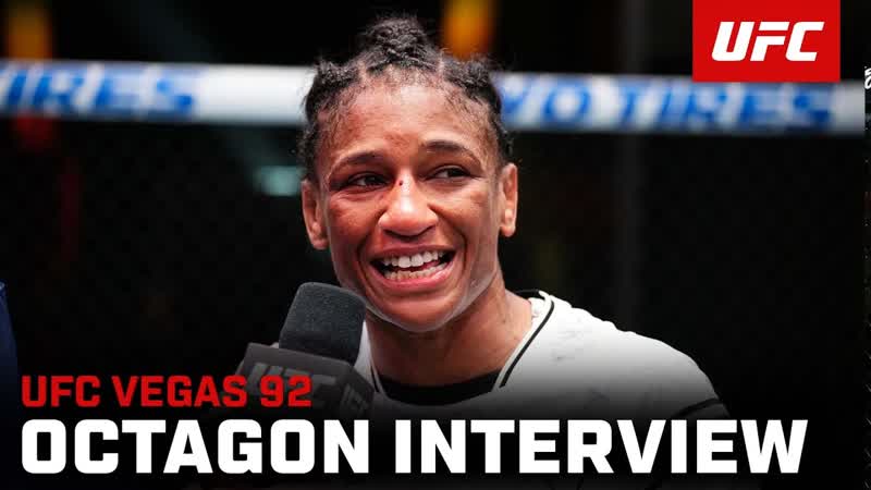 Angela Hill Octagon Interview, UFC Vegas
