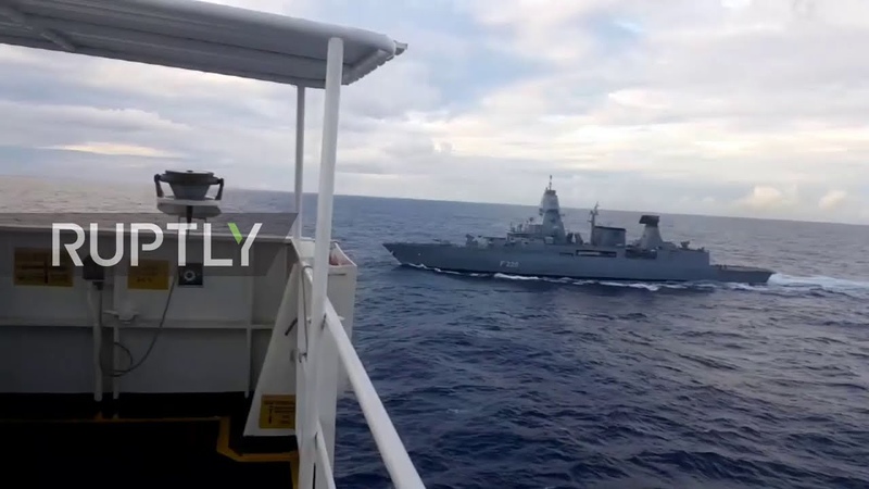 At Sea: German frigate searched Turkish ship bound to