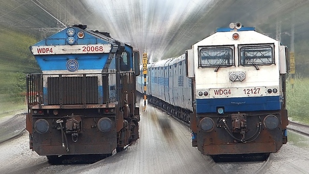 CLASHING Trains INDIAN RAILWAYS
