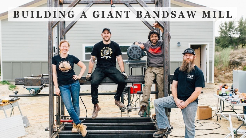 Building a Giant Bandsaw Mill Bringing it All