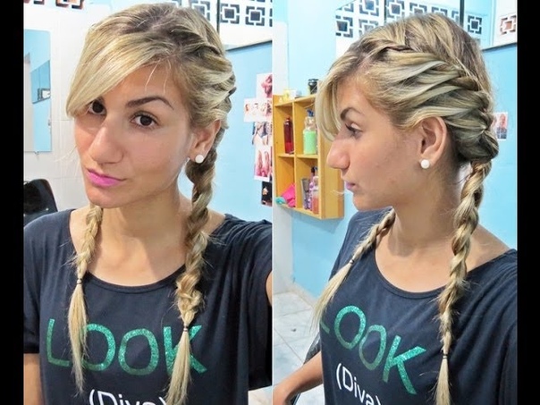 Penteado fofo pra ir pra escola, Cute hairstyle to go to school Pamella