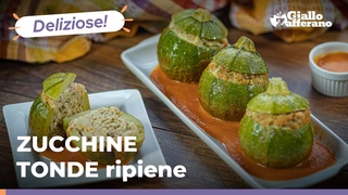 ZUCCHINE TONDE ripiene di TONNO! Facilissime e gustose!