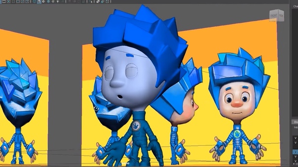 Секреты фиксиков. 3 D модели. Как создается мультфильм