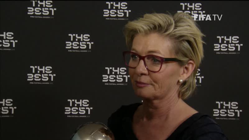 SILVIA NEID Post Award Reaction THE BEST FIFA FOOTBALL AWARDS