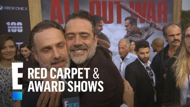 How Andrew Lincoln Broke Jeffrey Dean Morgans Nose On Set, E Live from the Red
