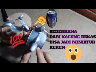 cara membuat miniatur motor(vespa)
