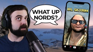 Skyrim, but I Streamed From INSIDE the Game Twitch Mod