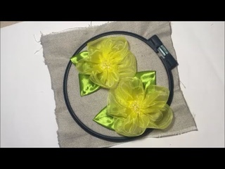 Цветок из капроновой ленты / Flower of nylon tape