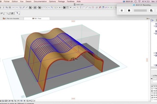 Archicad 19: Coque courbée et extrudée en 3D