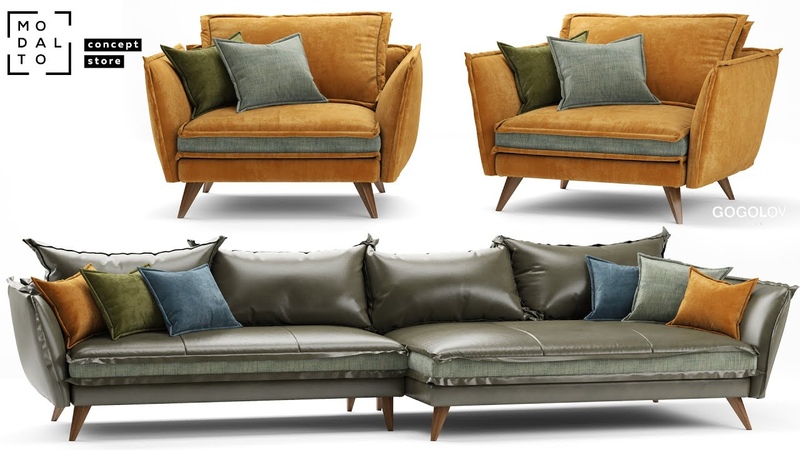 200. Modeling Sofa Concert store Autodesk 3ds Max marvelous