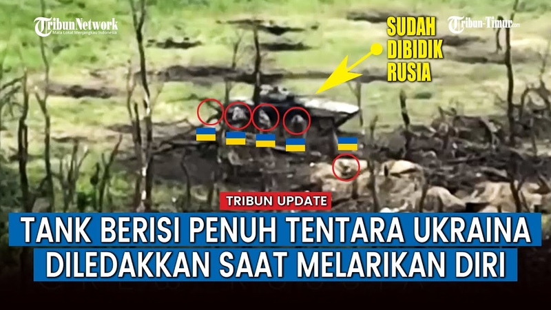 Gagal Lagi Niat Serbu Rusia, Tank Ukraina Malah Diledakkan Pasukan Putin Saat melarikan