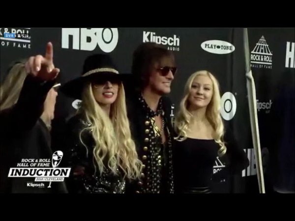 Rock Roll Hall of Fame Bon Jovi arriving Red
