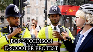 ELECTRIC SCOOTER PROTEST WITH BORIS JOHNSON  🛴🇬🇧(LONDON PRANK)