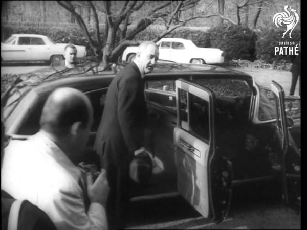 President Johnson At Home And Visiting Church