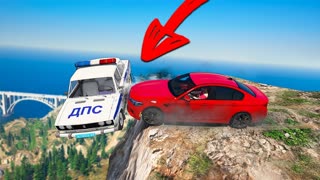 Я СКИНУЛ ЕГО С ГОРЫ! ПОЛИЦЕЙСКАЯ ПОГОНЯ В ГТА 5 ОНЛАЙН! ВСЕ КОПЫ СЕРВЕРА ГОНЯТСЯ ЗА МНОЙ!