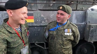Танк Leopard в Москве. Выставка трофейной техники на Поклонной горе.