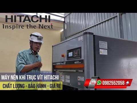 Máy Nén Khí Trục Vít Hitachi 22kw Hàng Nhật Chất Lượng Bán Máy Nén Khí Hitachi 30 HP Chất