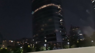 Ночной Сантьяго. Едем в Лас-Кондес / Vamos en Las Condes. Santiago de noche