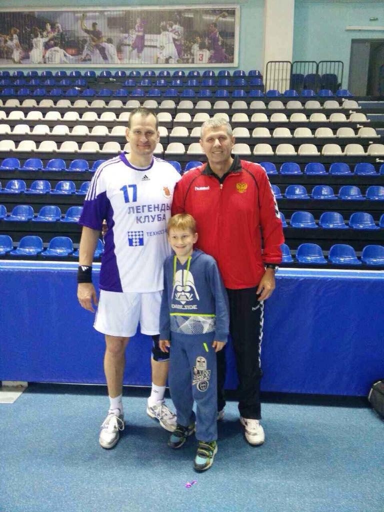 С Алексеем Каманиным и его сыном