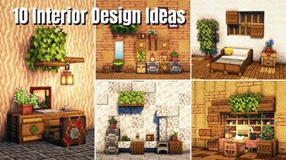 Minecraft: 10 Simple Interior Decoration Ideas and Designs!
