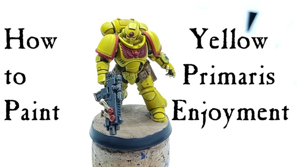 Painting Imperial Fists Yellow Armor on Intercessor Primaris