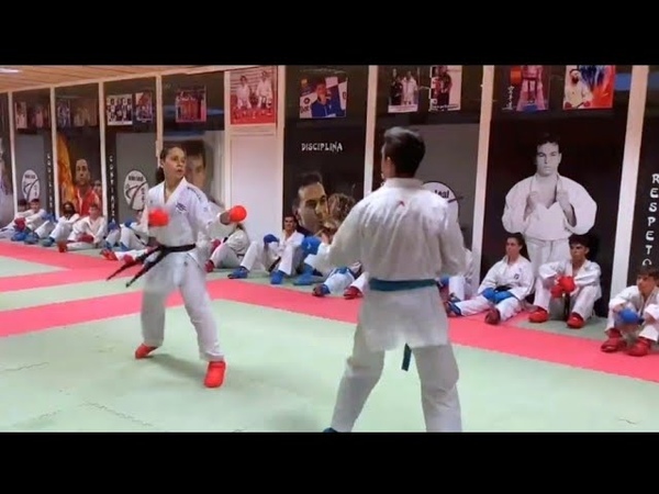 WKF Karate Kumite Training Block Attack Hand Kick (taqtiq) Coach Legend