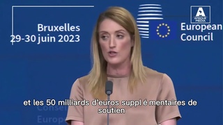 “ L’Ukraine doit rester notre priorité N 1“  Roberta Metsola