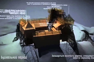 Наскельне місто-фортеця Тустань, 3D-модель п'яти періодів дерев'яної забудови