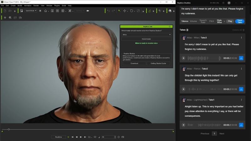 i Clone Replica Studios Auto Facial