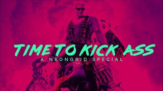 SYNTHWAVE / METAL VIDEO GAME COVER - A NEONGRID MIX