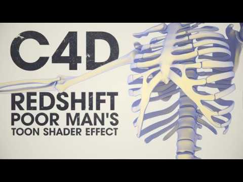 Cinema 4 D, Redshift poor mans toon shader