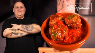 Schnelles Albondigas Rezept: Spanische Fleischbällchen in Tomatensauce I Tapas @BerndZehner